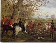 unknow artist Classical hunting fox, Equestrian and Beautiful Horses, 075. oil painting on canvas
